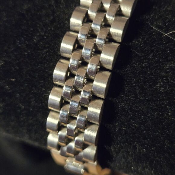 Stainless Steel Presidential Jubilee Style Bracelet Mens Unisex, 7" - Picture 1 of 8